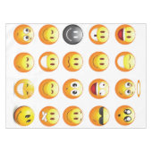 Emojis Tischdecke (Vorderseite (Horizontal))