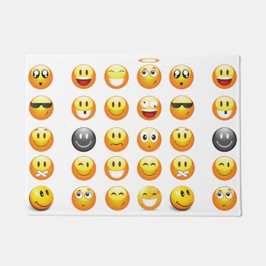 Emojis-Türmatte Fußmatte (Vorderseite)
