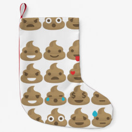 Emojis-Weihnachten-Strumpf gekackt Kleiner Weihnachtsstrumpf