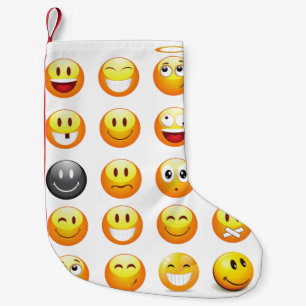 Emojis Weihnachten Strumpf Kleiner Weihnachtsstrumpf