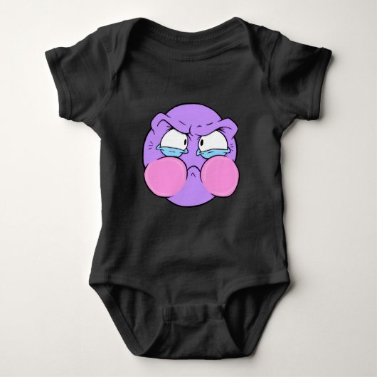 Emote Face Baby Bodysuit Baby Strampler (Vorderseite)