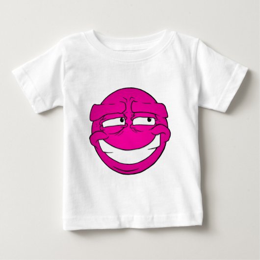 Emote Face Baby Fine Jersey T - Shirt (Vorderseite)