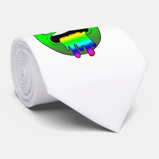 Emote Face Neck Tie Krawatte (Gerollt)