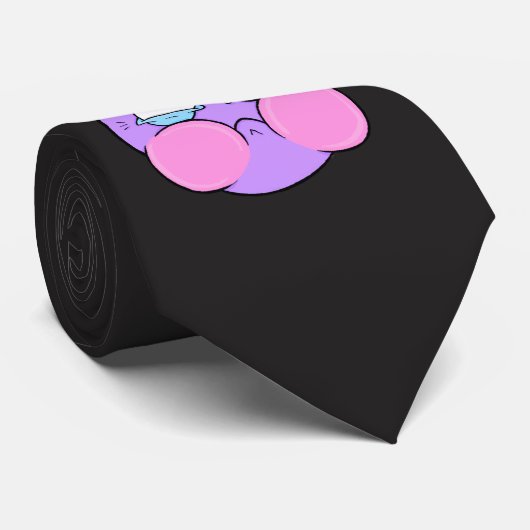 Emote Face Neck Tie Krawatte (Gerollt)