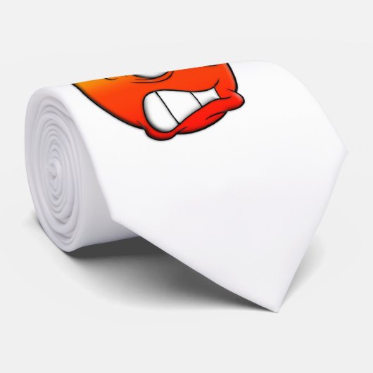 Emote Face Neck Tie Krawatte (Gerollt)