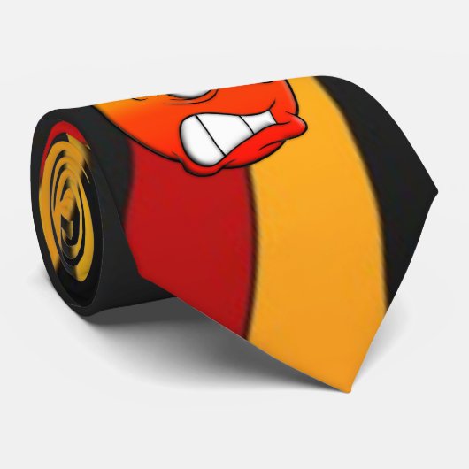 Emote Face Neck Tie Krawatte (Gerollt)