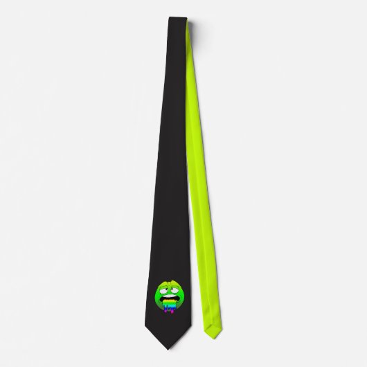 Emote Face Neck Tie Krawatte (Vorderseite)