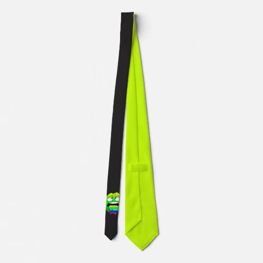 Emote Face Neck Tie Krawatte (Rückseite)
