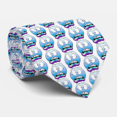Emote Face Neck Tie Krawatte (Gerollt)