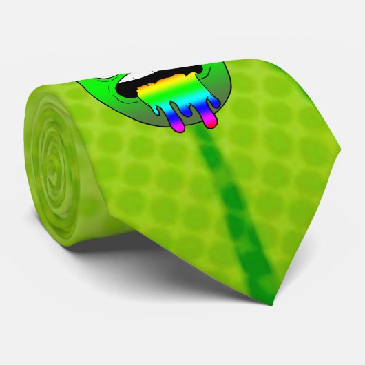 Emote Face Neck Tie Krawatte (Gerollt)