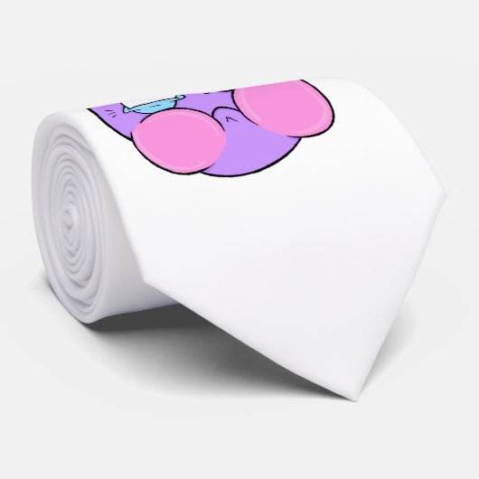 Emote Face Neck Tie Krawatte (Gerollt)