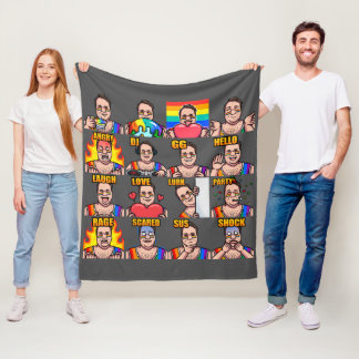 Emotes Fleece Blanket