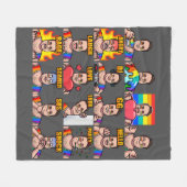 Emotes Fleece Blanket (Vorderseite (Horizontal))