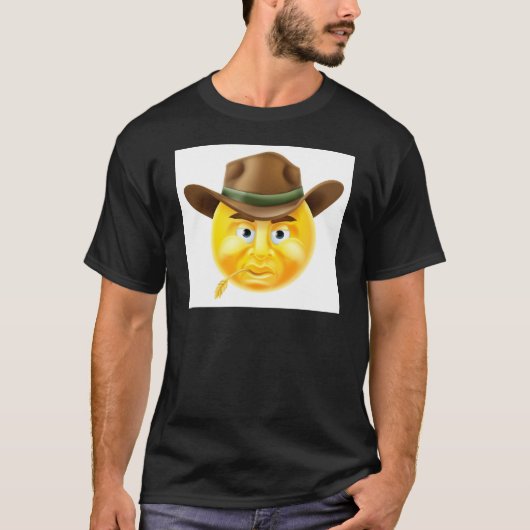 Emoticon-Cowboy T-Shirt (Vorderseite)