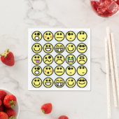 Emoticon-Flatterservietten Serviette (Beispiel)