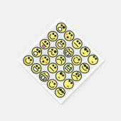 Emoticon-Flatterservietten Serviette (Ecke)
