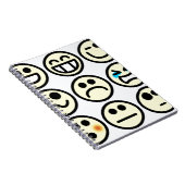 Emoticon-glückliches Gesicht Notizblock (Rechte Seite)