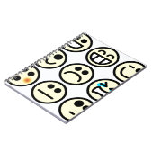 Emoticon-glückliches Gesicht Notizblock (Linke Seite)