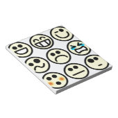 Emoticon-glückliches Gesicht Notizblock (angewinkelt)
