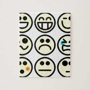 Emoticon glückliches Gesicht Puzzle
