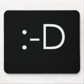 Emoticon - Grinsen Mousepad (Vorne)
