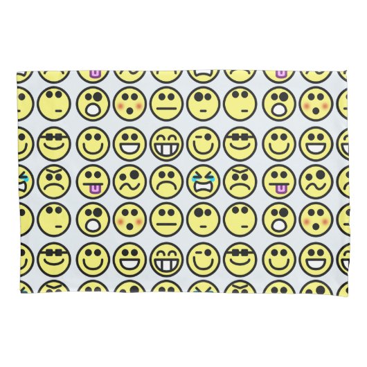 Emoticon Happenkissen Kissenbezug (Vorderseite)