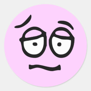 Emoticon individuell anpassbare Hintergrundaufkleb Runder Aufkleber