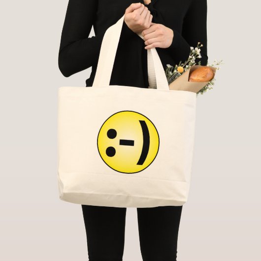 Emoticon Jumbo Stoffbeutel (Vorderseite (Produkt))