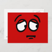 Emoticon Kundenspezifische Hintergrunderpostkarte Postkarte (Vorne/Hinten)