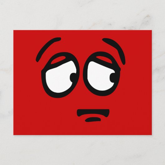 Emoticon Kundenspezifische Hintergrunderpostkarte Postkarte (Vorderseite)
