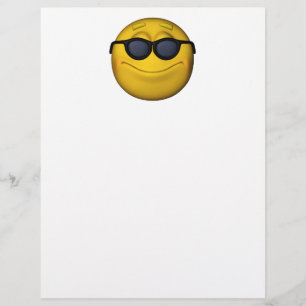Emoticon mit Sonnenbrille