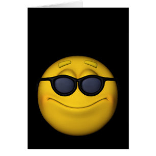 Emoticon mit Sonnenbrille