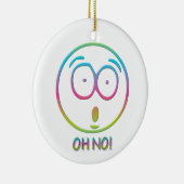 Emoticon "Oh nein!" Keramikornament (Rechts)