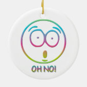 Emoticon "Oh nein!" Keramikornament (Hinten)