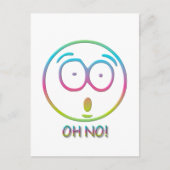 Emoticon "Oh nein!" Postkarte (Vorderseite)