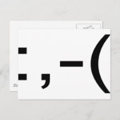 Emoticon Postkarte (Vorne/Hinten)