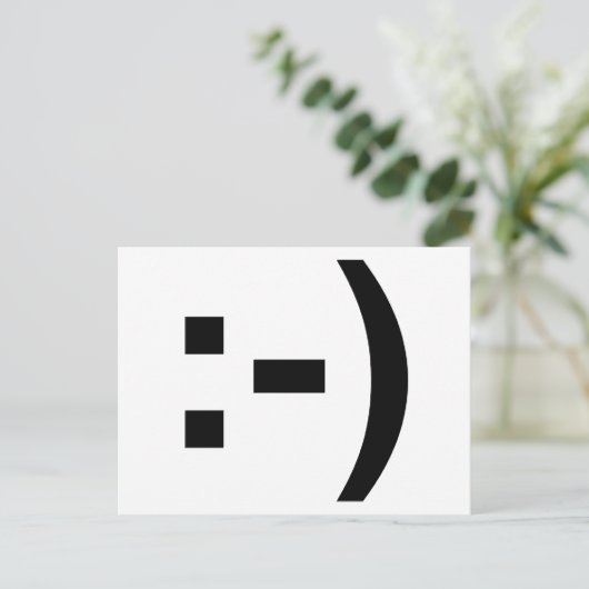 Emoticon Postkarte (Stehend Vorderseite)