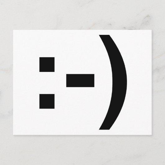 Emoticon Postkarte (Vorderseite)