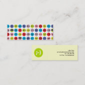 Emoticon-Profil-Visitenkarte Mini Visitenkarte (Vorne/Hinten)