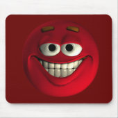 Emoticon Red Mousepad (Vorne)