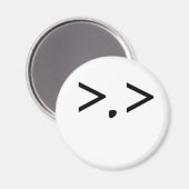 Emoticon: Rhetorisch Magnet (Vorderseite/Rückseite)