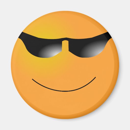 Emoticon-Sonnenbrille Magnet (Vorne)