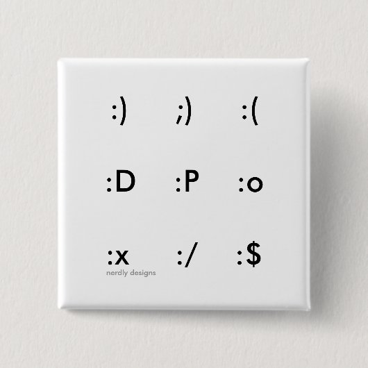 Emoticonknopf Button (Vorderseite)