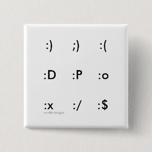 Emoticonknopf Button