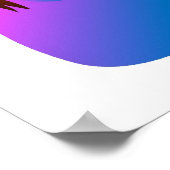 Emoticons bei Frauen Poster (Ecke)