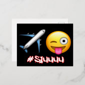 Emoticons Folien Feiertagspostkarte (Vorderseite/Rückseite)