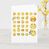 Emoticons Karte (Gelbe Blume)