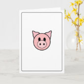 Emoticons - Piggie Karte (Gelbe Blume)