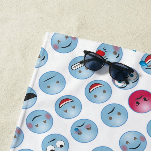 Emoticons Strandtuch (Beispiel)