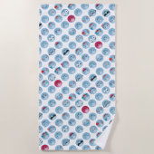 Emoticons Strandtuch (Vorderseite)